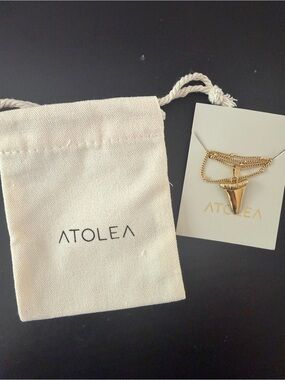 Atolea Shark Tooth Pendant Necklace